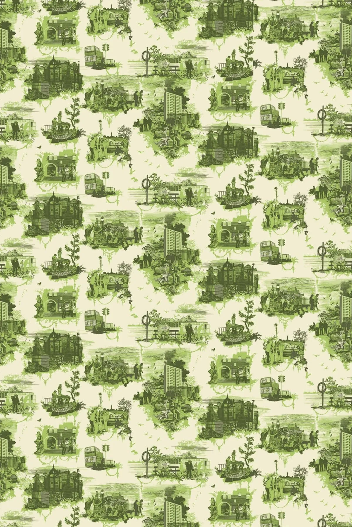 edinburgh toile wallpaper