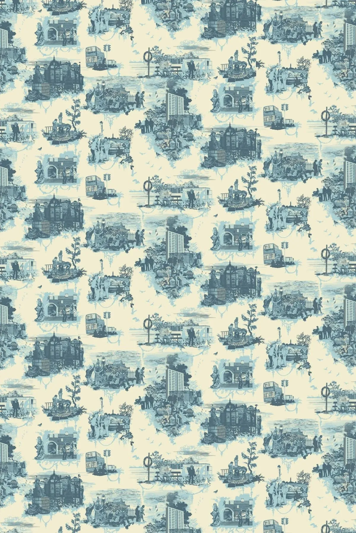 edinburgh toile wallpaper