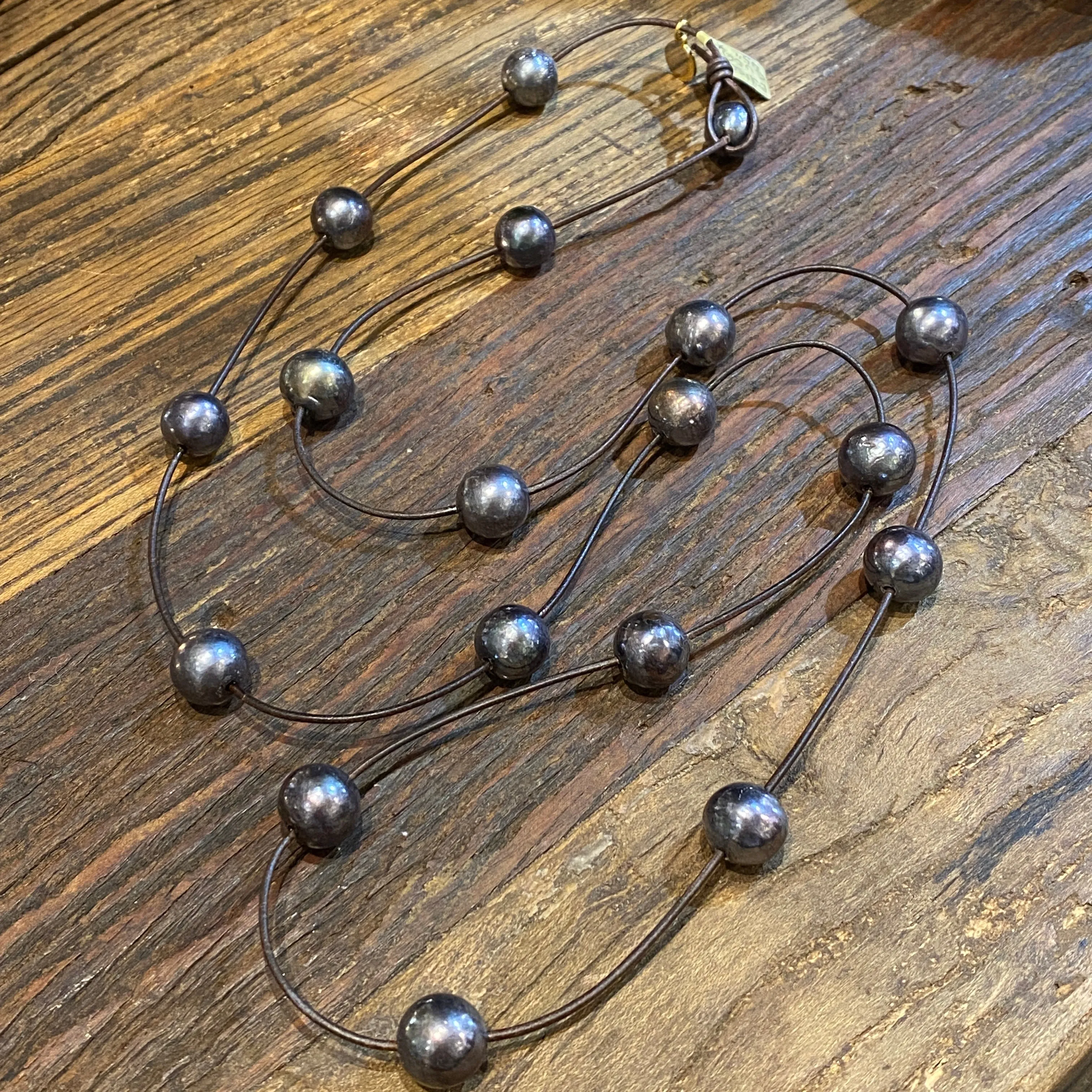 Edison Pearl Sautoir Necklace | 45"