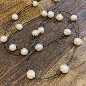 Edison Pearl Sautoir Necklace | 45"