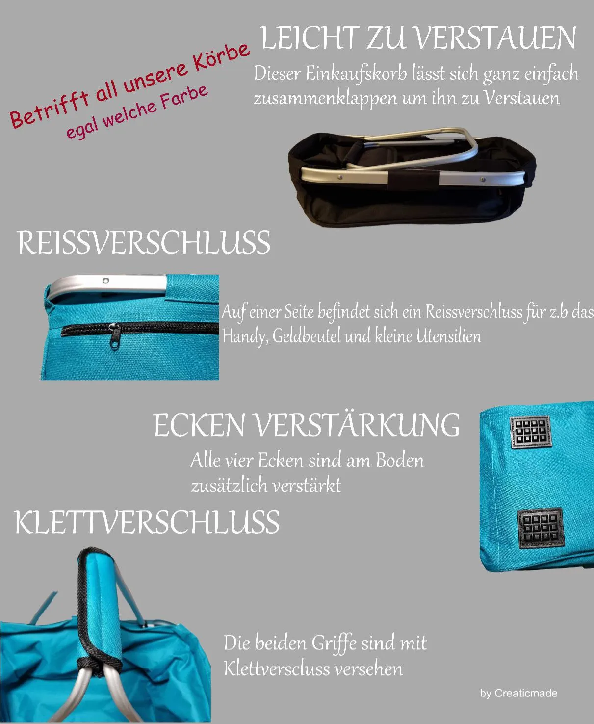 Einkaufskorb personalisiert die schönsten Wege führen ans Meer mit Name Tragekorb