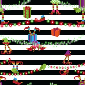 Elf andf Stripes  - Cotton Spandex - 250g 50cm