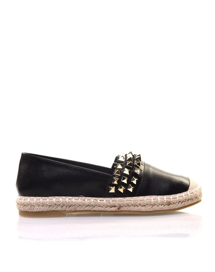 Espadrilles noires cloutées
