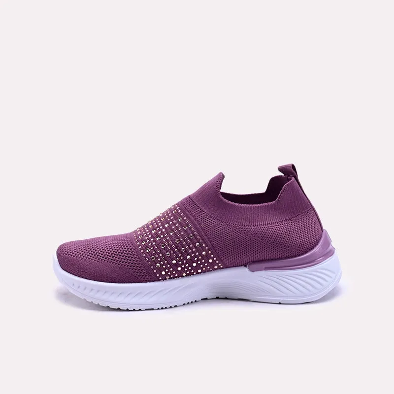 Fiora Purple Slip On Sneakers 0440747