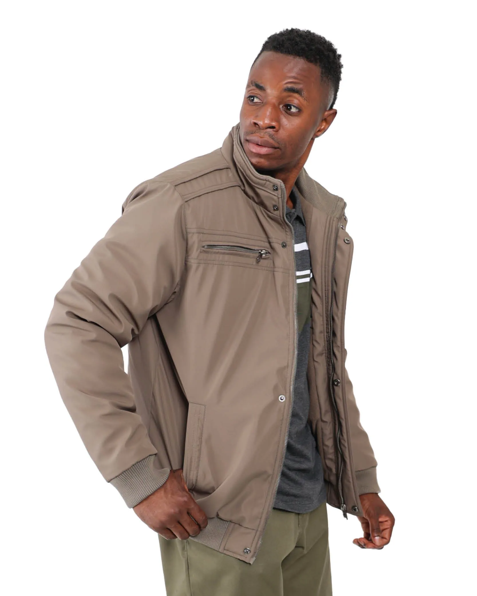 Fleece Lined Harrington Jacket