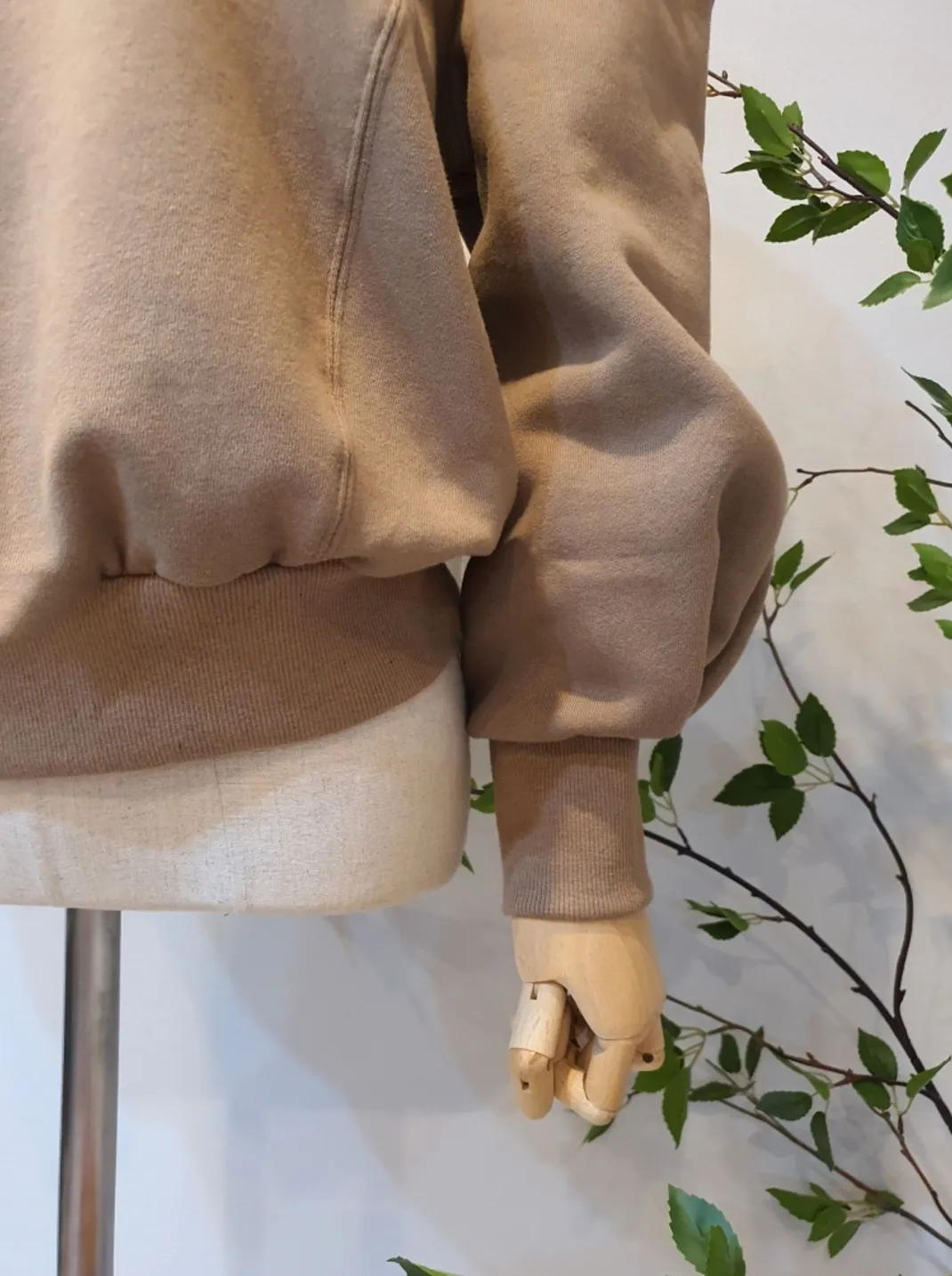 Fleece-lined Puff Sleeve Sweatshirts