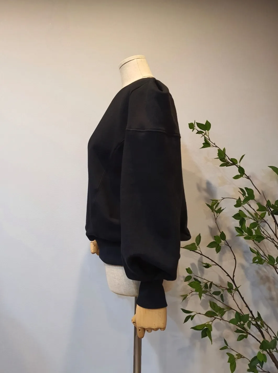 Fleece-lined Puff Sleeve Sweatshirts