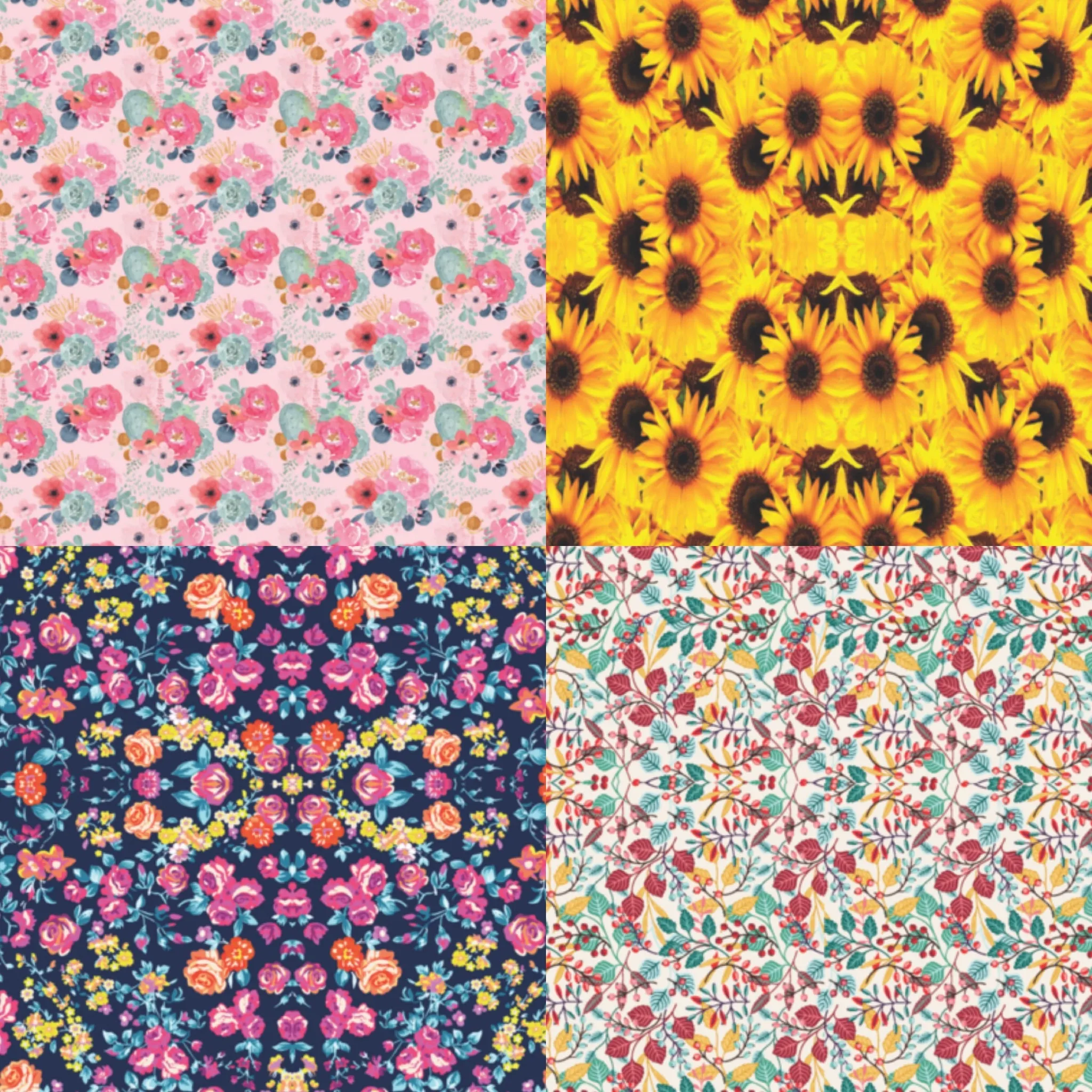Floral Sticky Back Vinyl