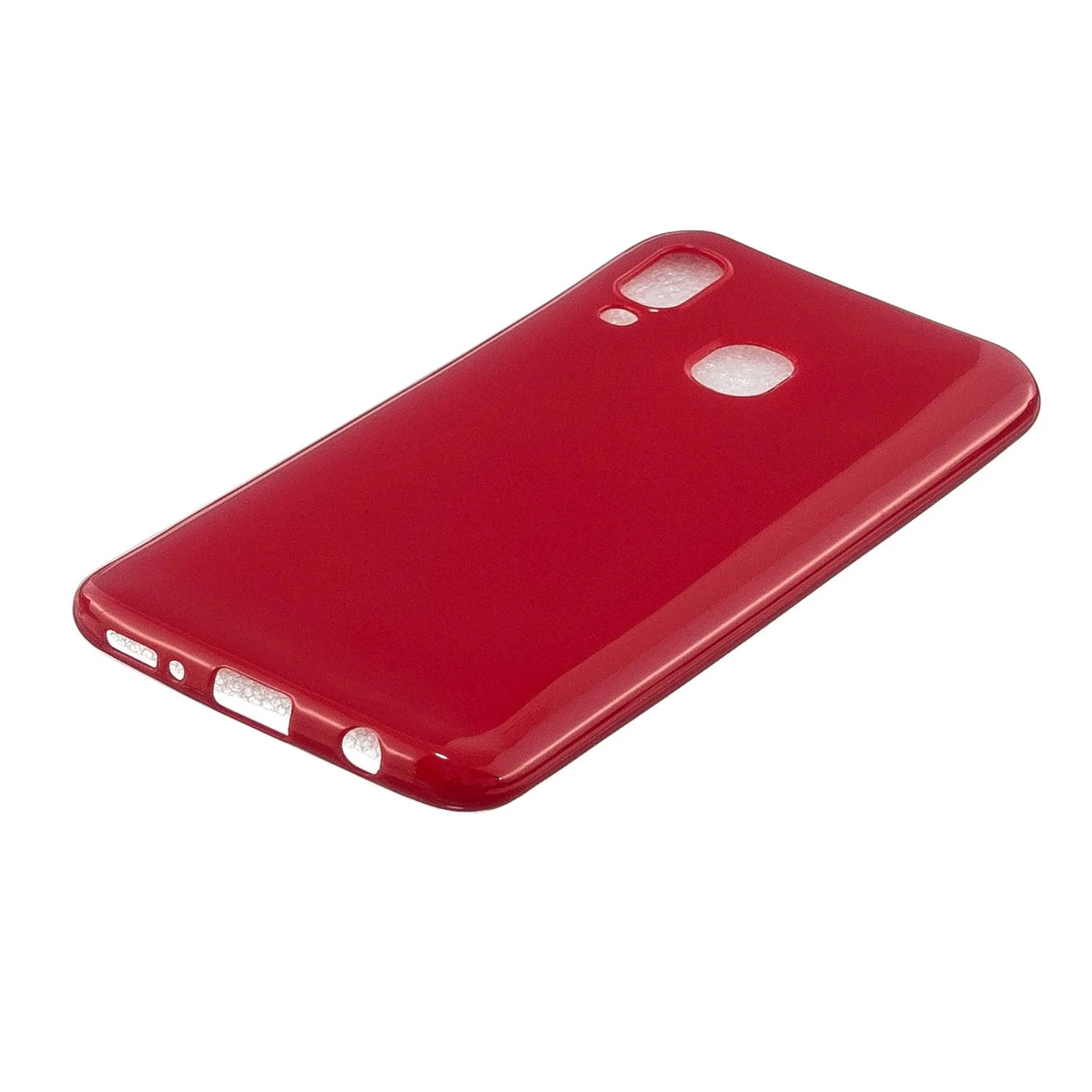 For Samsung A20E/A40/A70 Cellphone Cover Soft TPU Phone Case Simple Profile Scratch Resistant Full Body Protection Shell Sakura pink