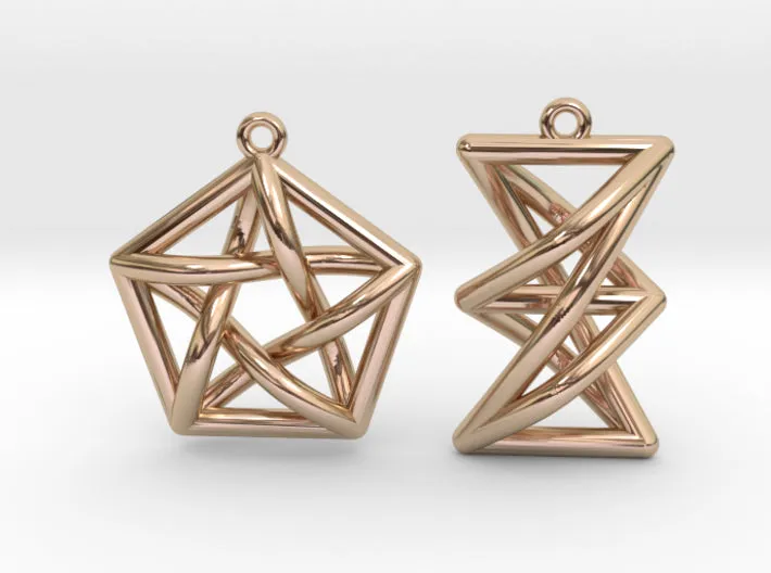 Forbidden Subgraph Earrings (Metal)