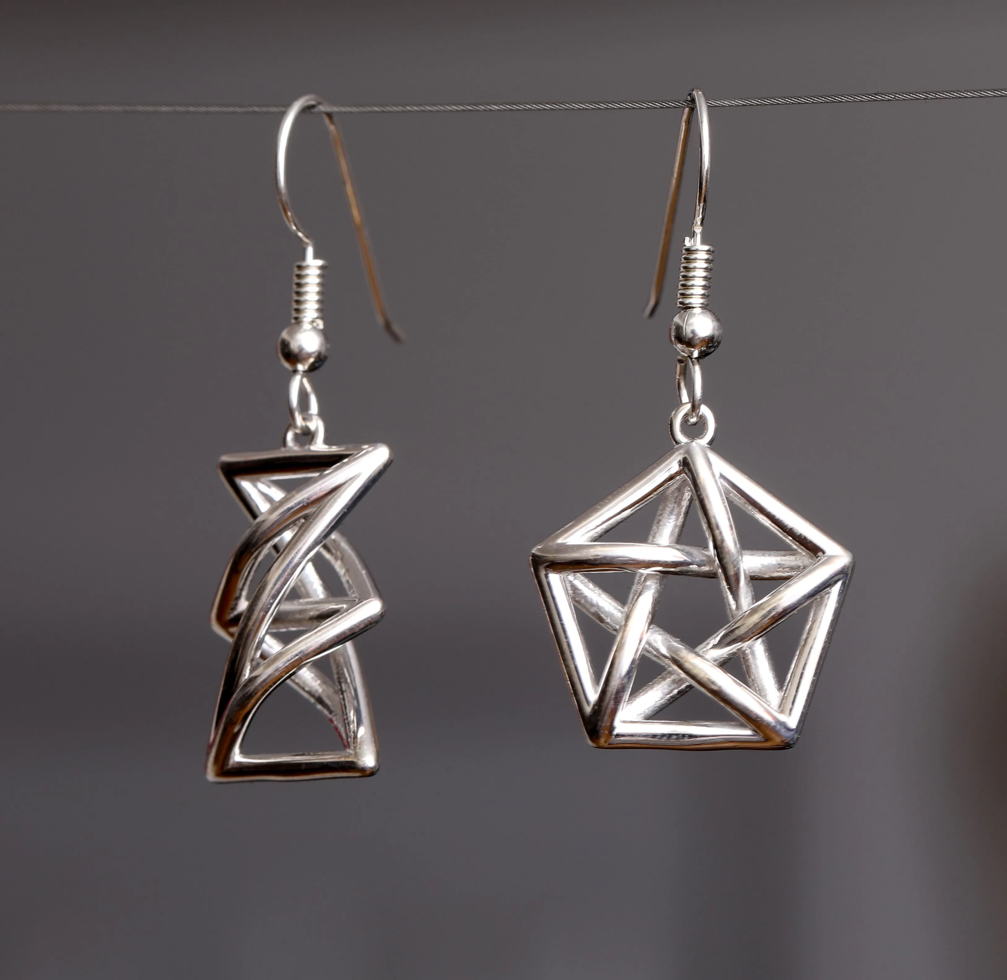 Forbidden Subgraph Earrings (Metal)