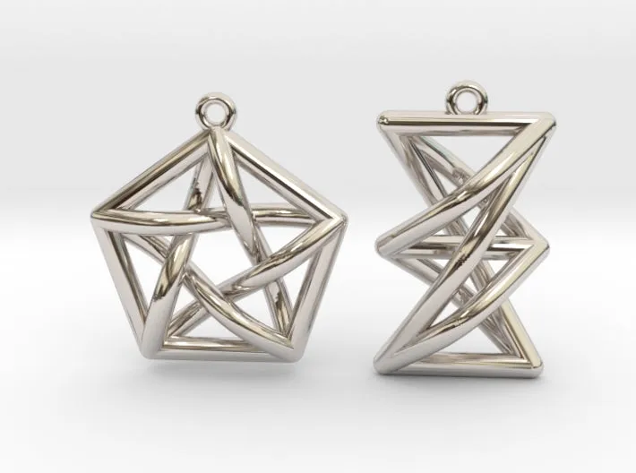 Forbidden Subgraph Earrings (Metal)