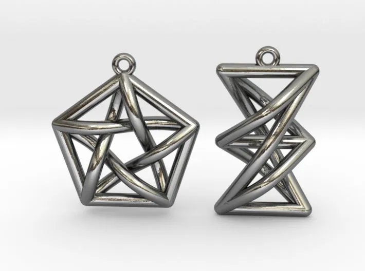 Forbidden Subgraph Earrings (Metal)
