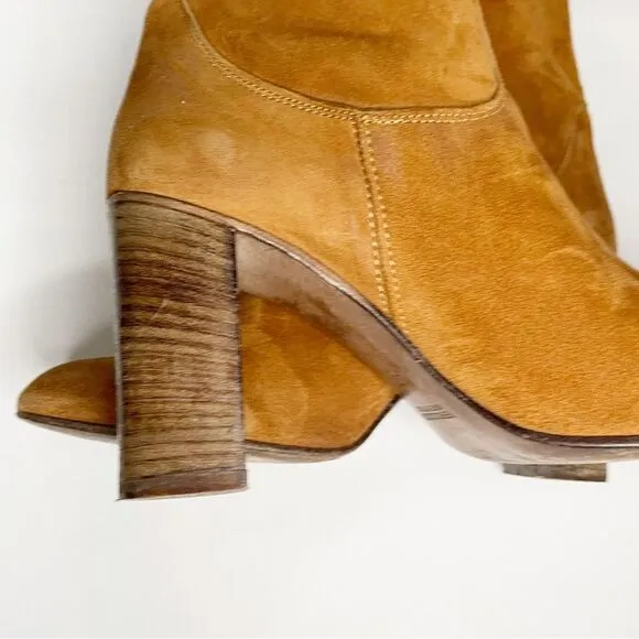 Free People Dakota suede high ankle Heeled Boots in size 10 (40) made Italy