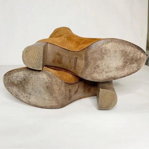 Free People Dakota suede high ankle Heeled Boots in size 10 (40) made Italy