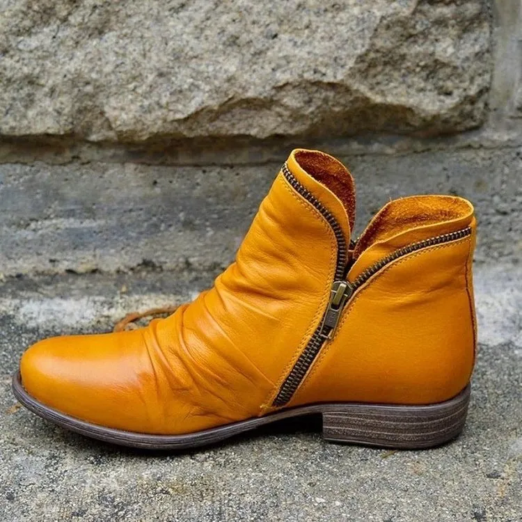 Glinda - Chic Side-Zip Ankle Boots