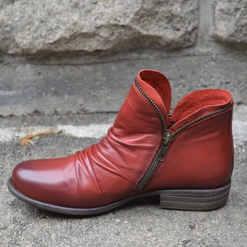 Glinda - Chic Side-Zip Ankle Boots