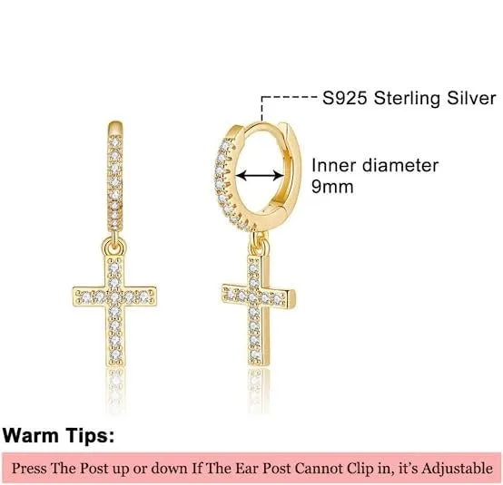 Gold Silver Hoop Earrings Set