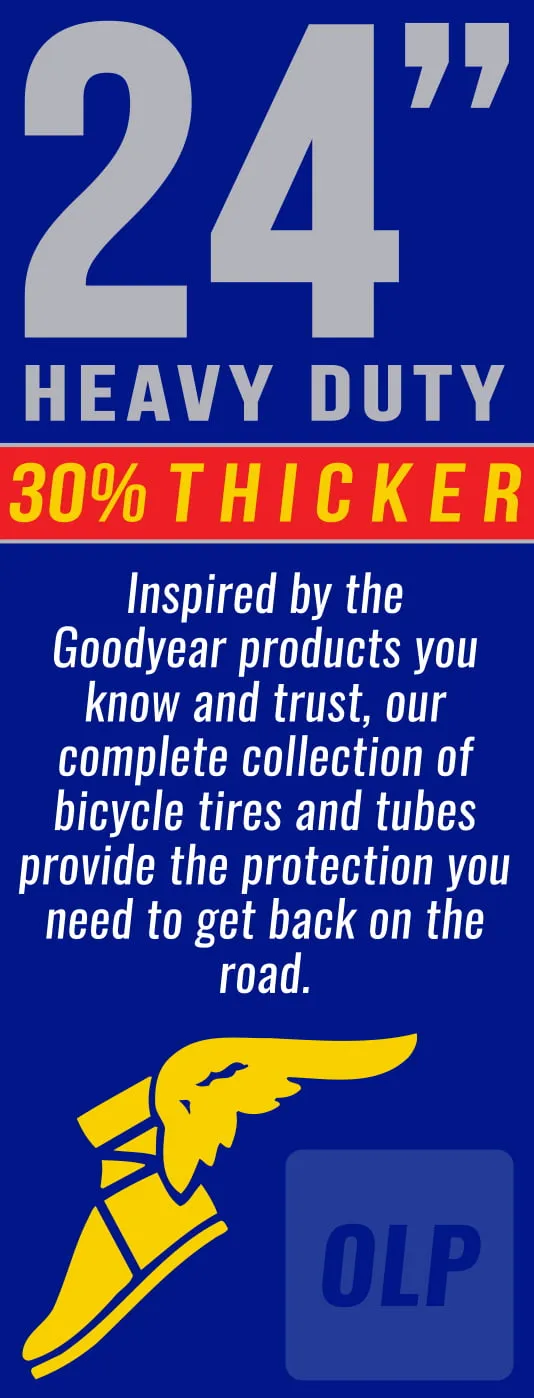 Goodyear 24" X 1.75-2.125 Heavy Duty Bike Tube