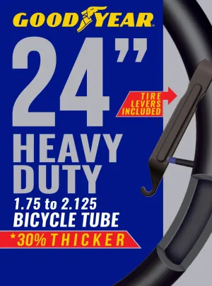 Goodyear 24" X 1.75-2.125 Heavy Duty Bike Tube