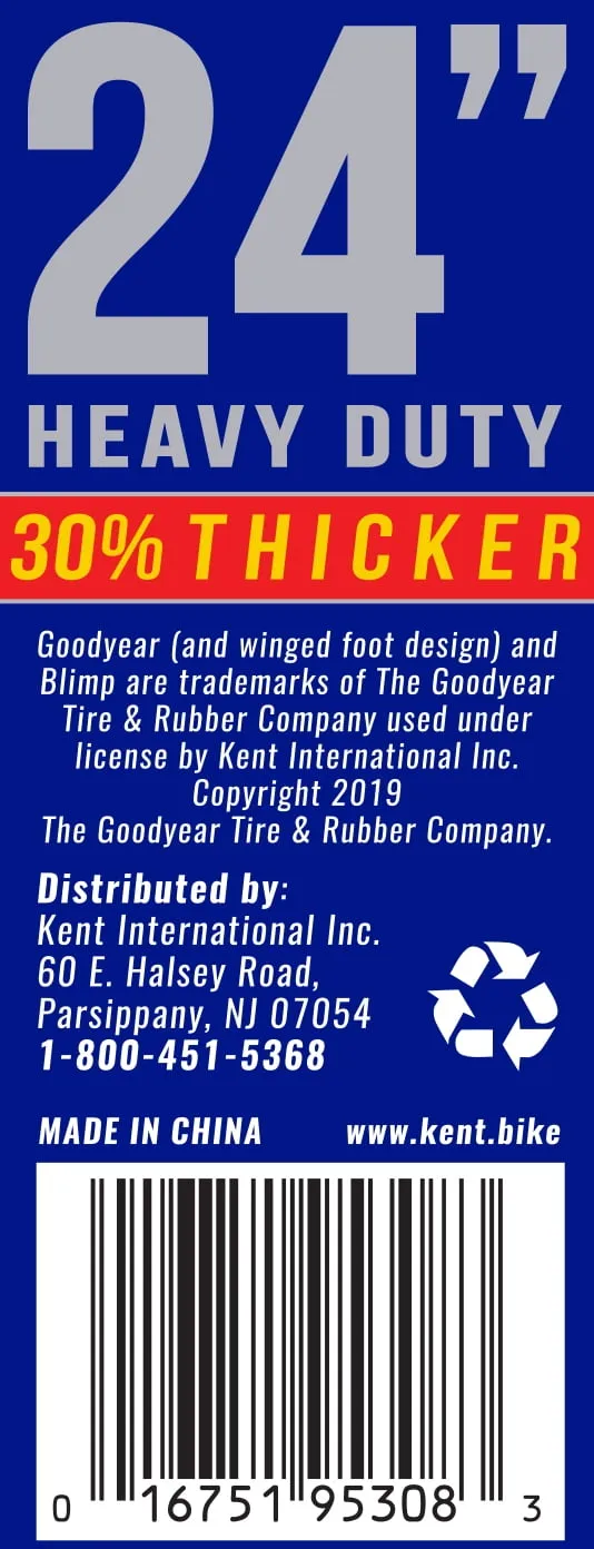 Goodyear 24" X 1.75-2.125 Heavy Duty Bike Tube