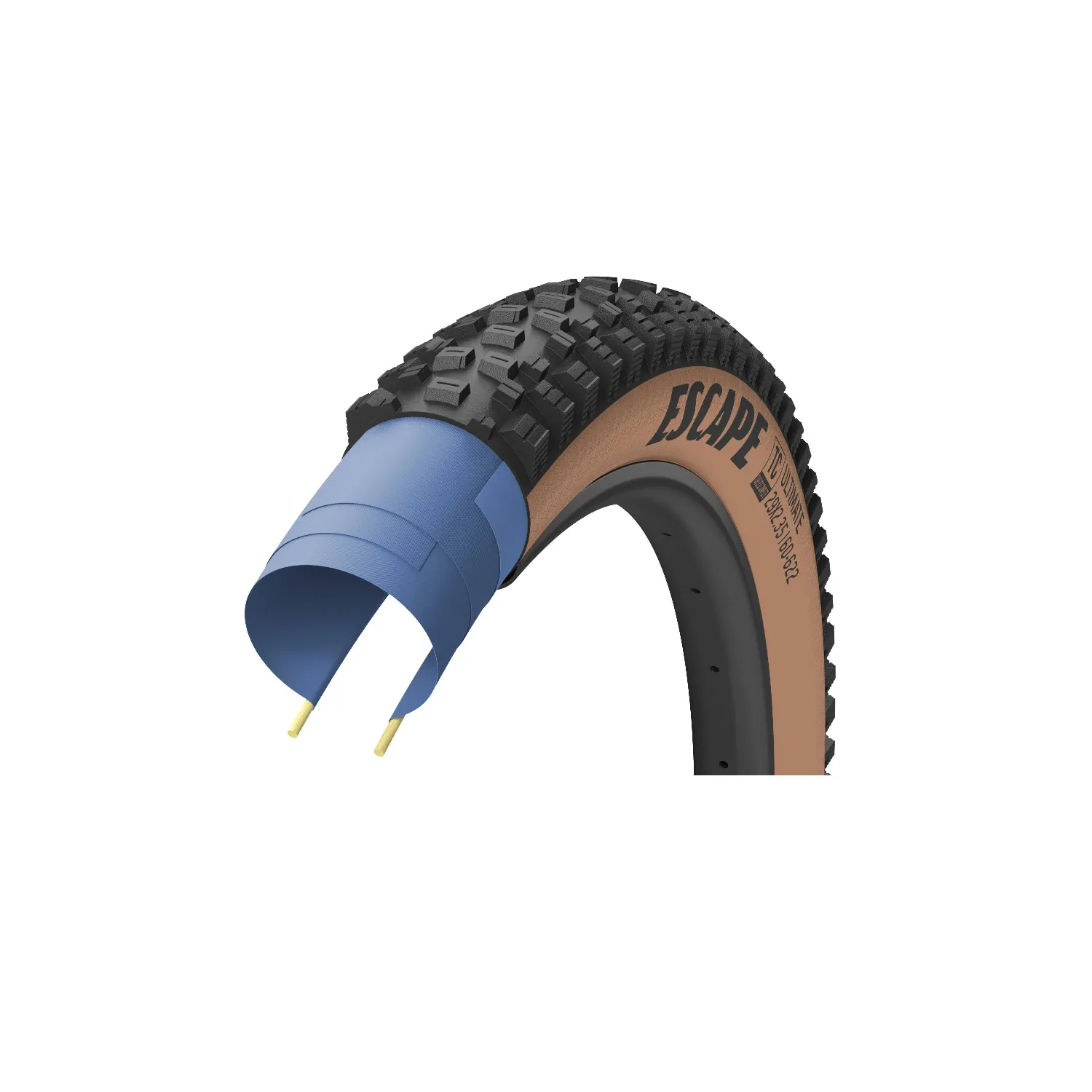 Goodyear Escape Ultimate Tubeless Complete MTB Tyre - Tan