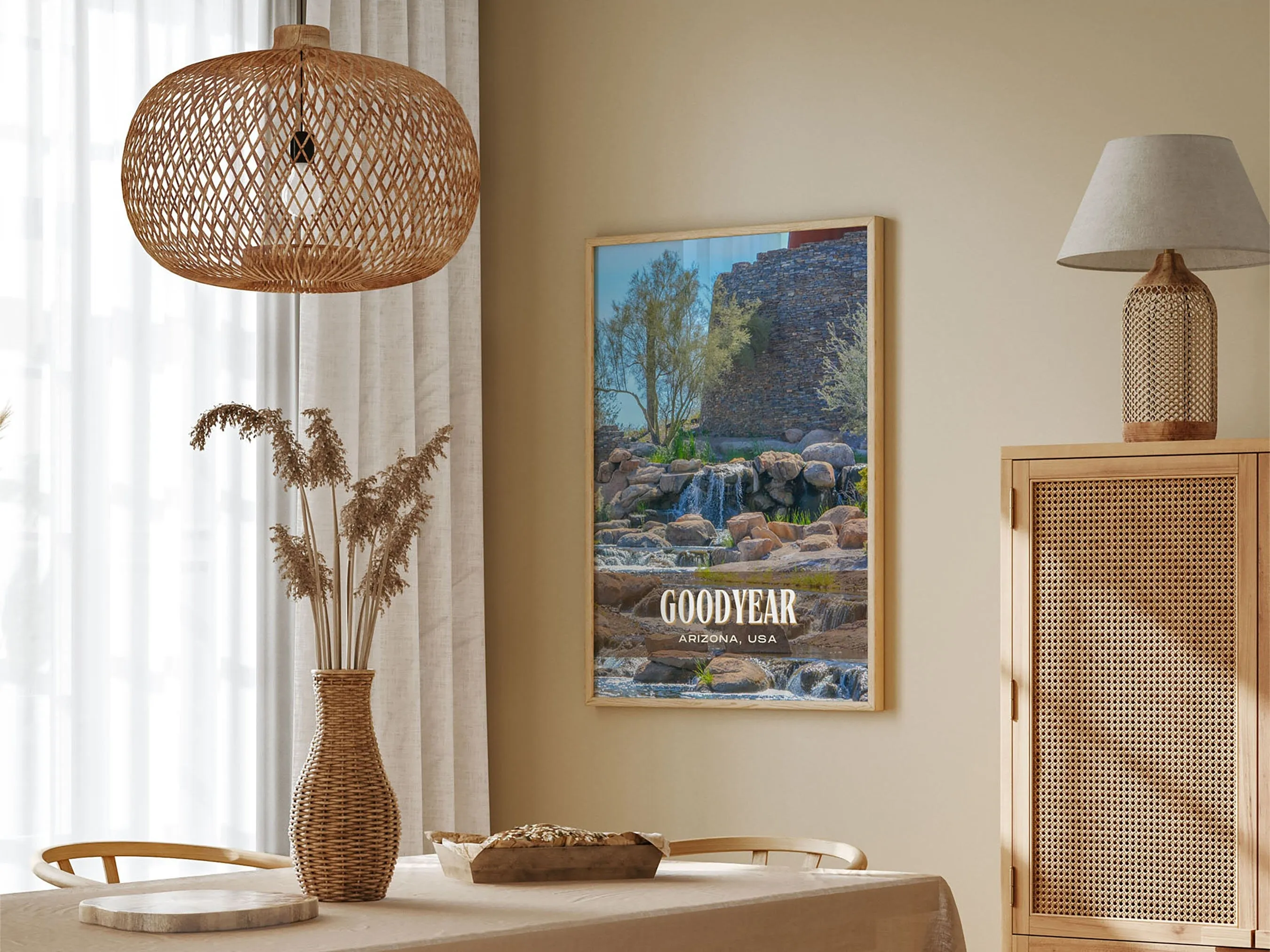 Goodyear Retro Wall Art, Arizona, USA