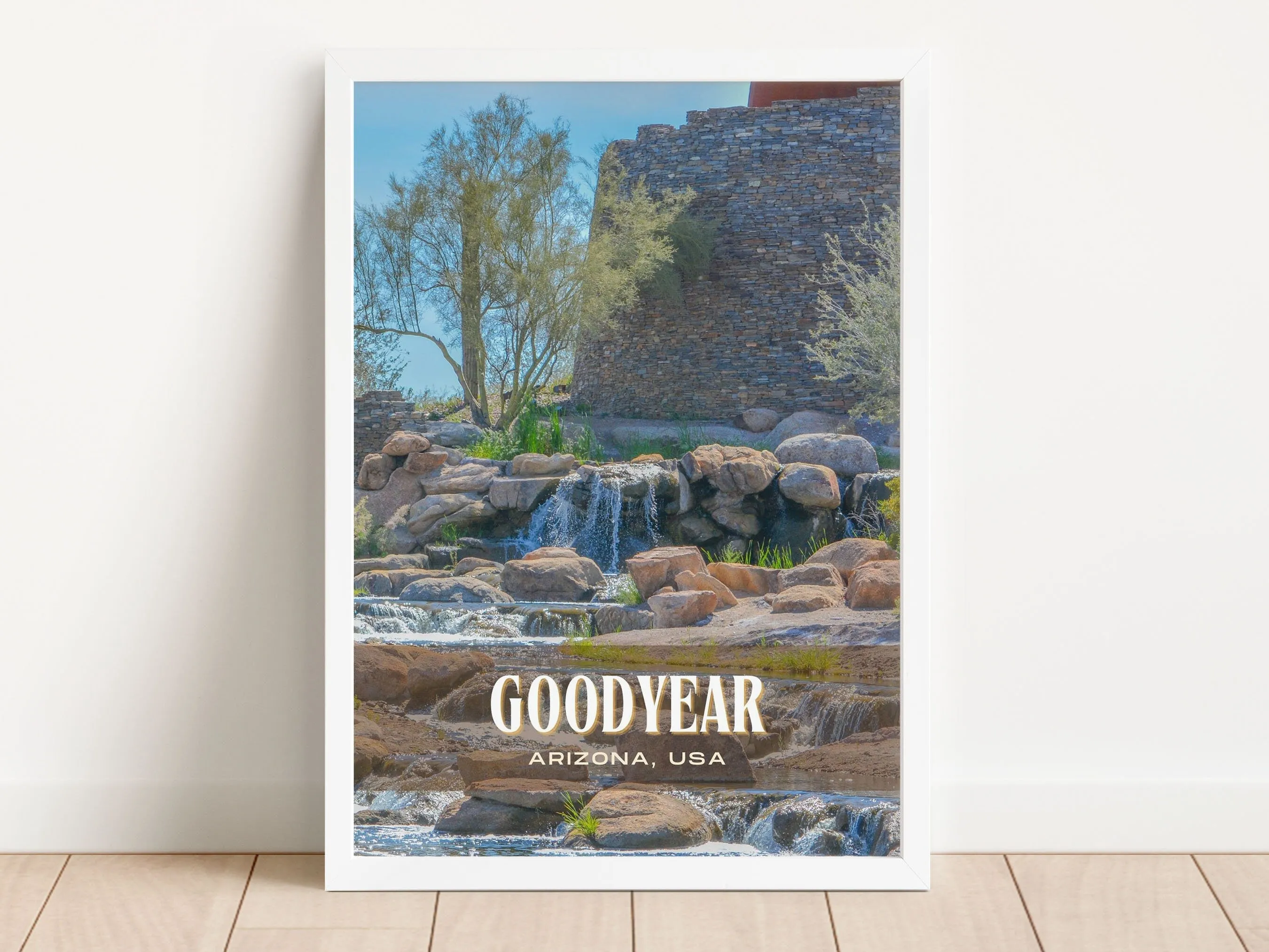 Goodyear Retro Wall Art, Arizona, USA