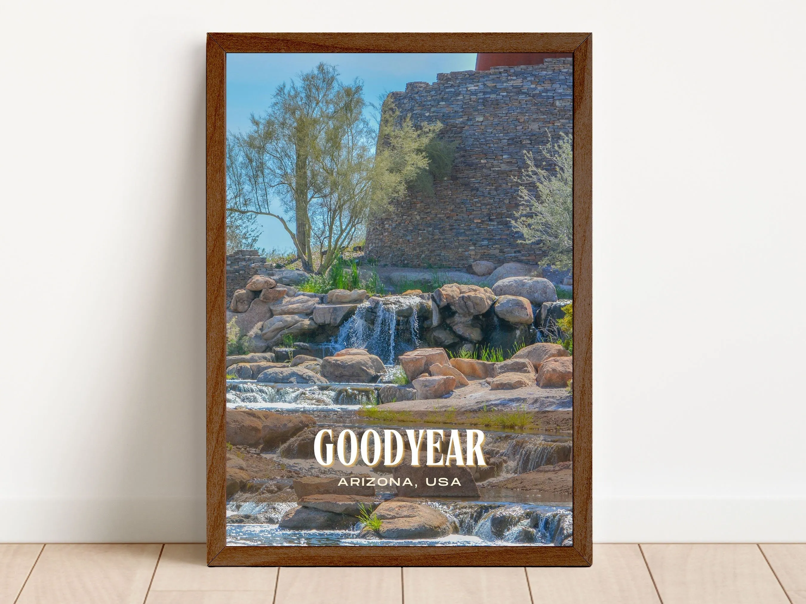 Goodyear Retro Wall Art, Arizona, USA