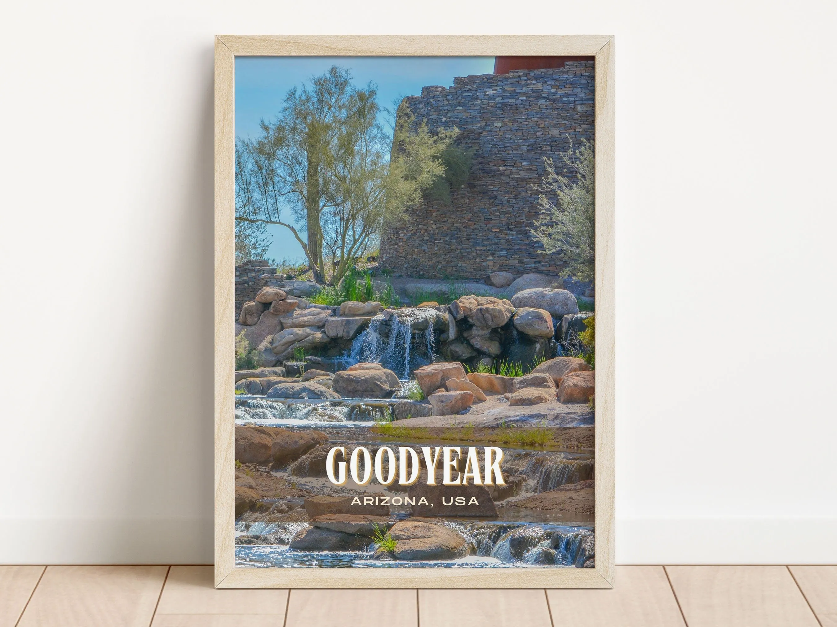 Goodyear Retro Wall Art, Arizona, USA