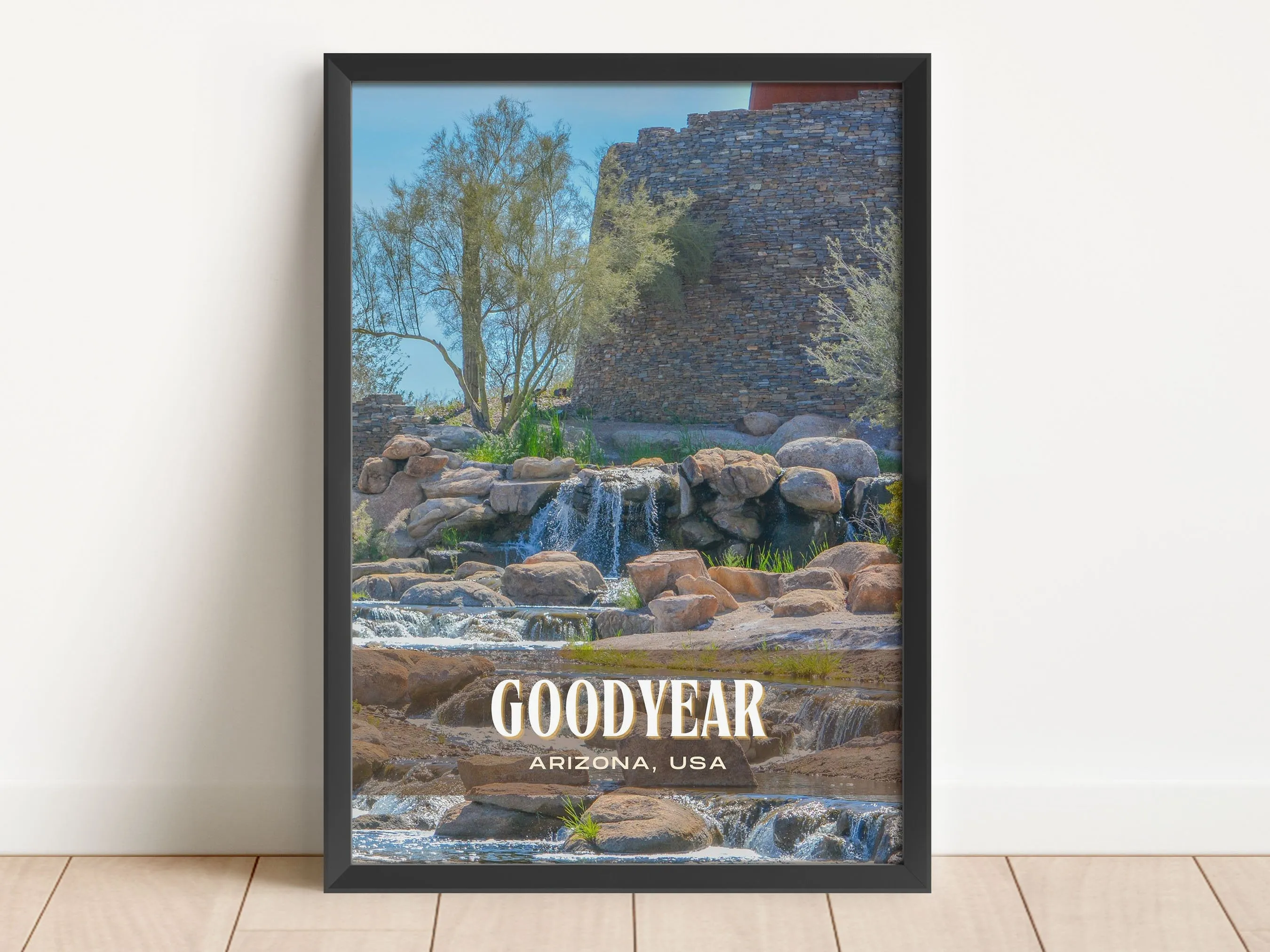 Goodyear Retro Wall Art, Arizona, USA