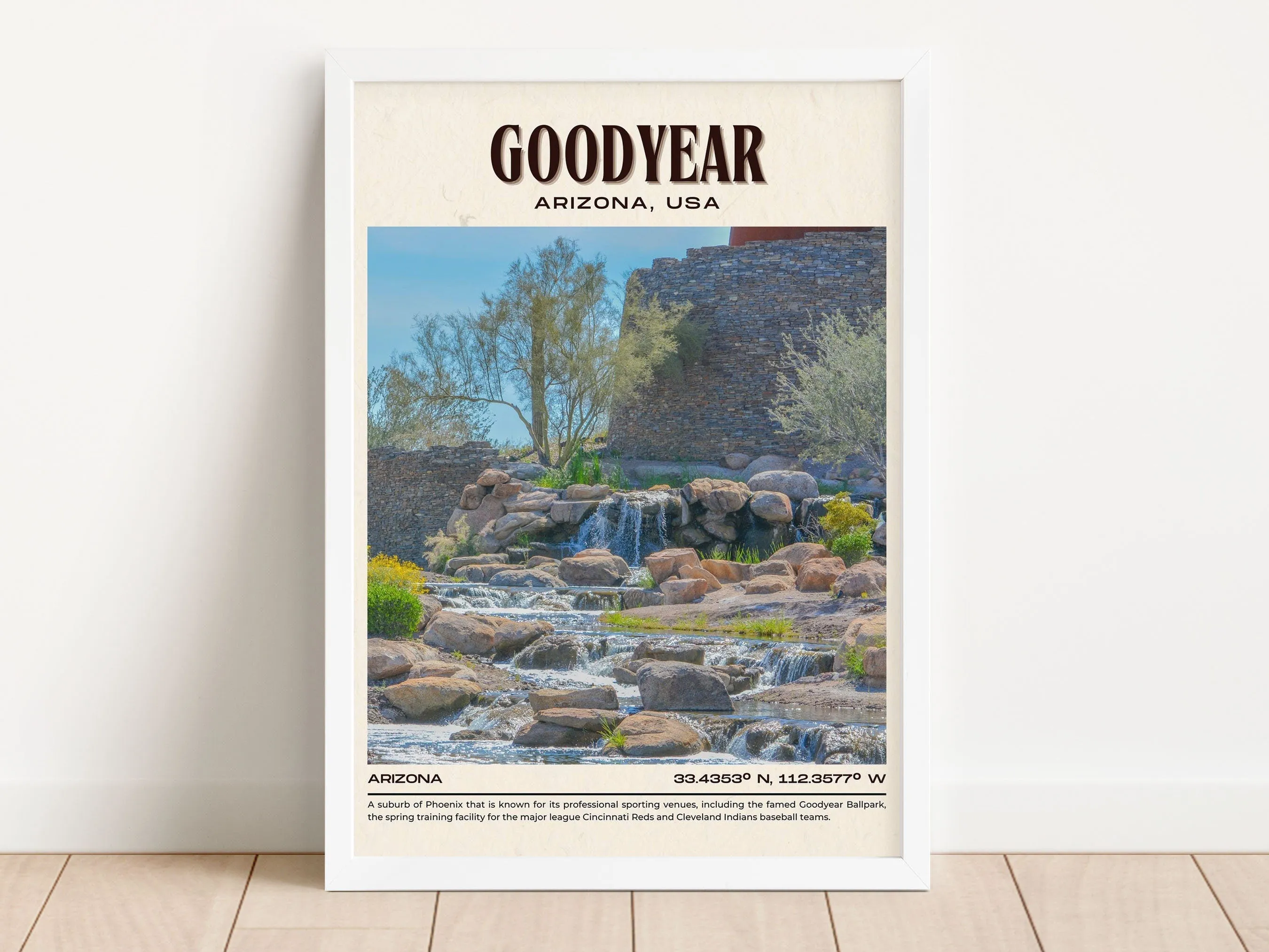 Goodyear Vintage Wall Art, Arizona, USA