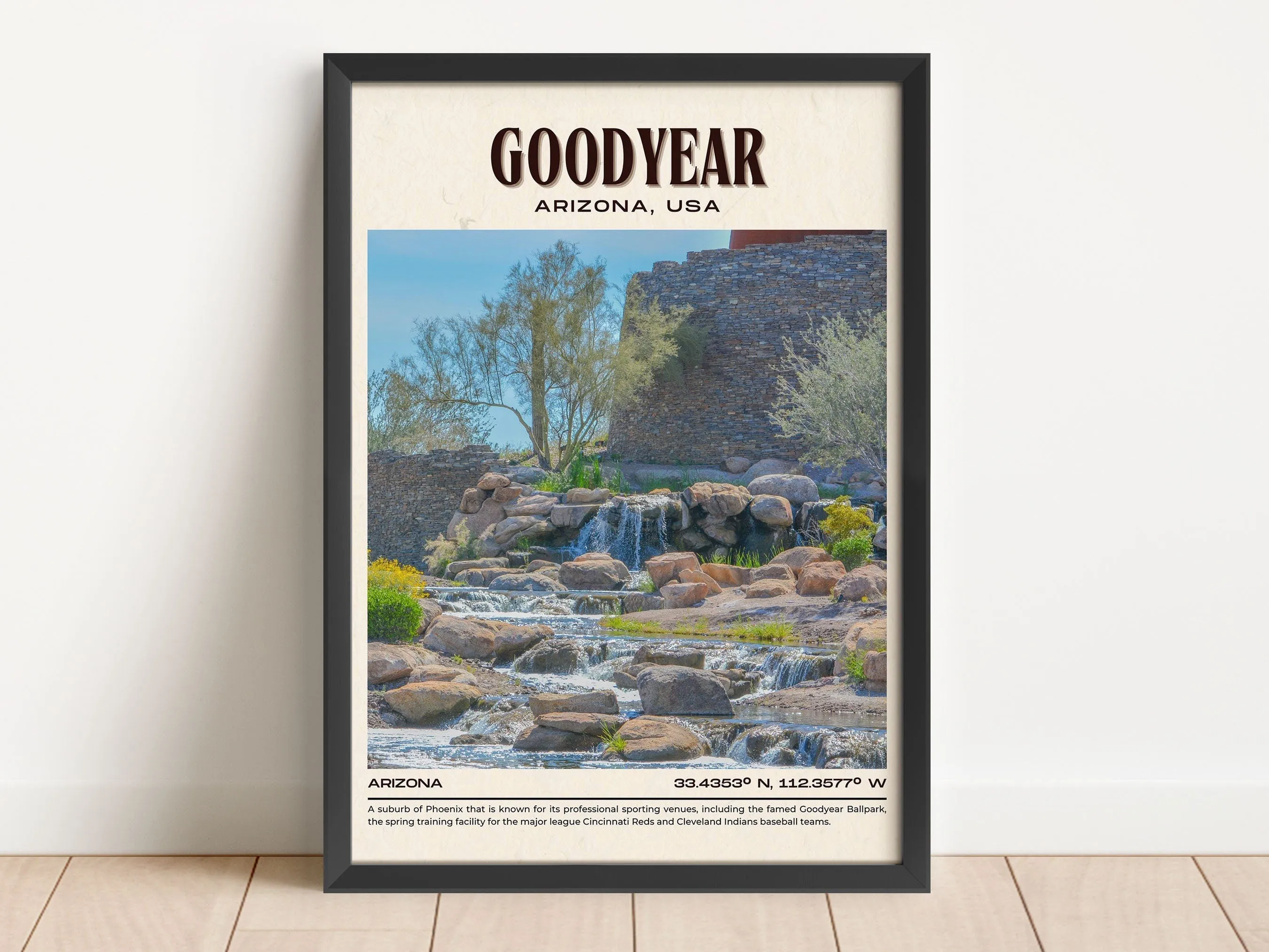 Goodyear Vintage Wall Art, Arizona, USA