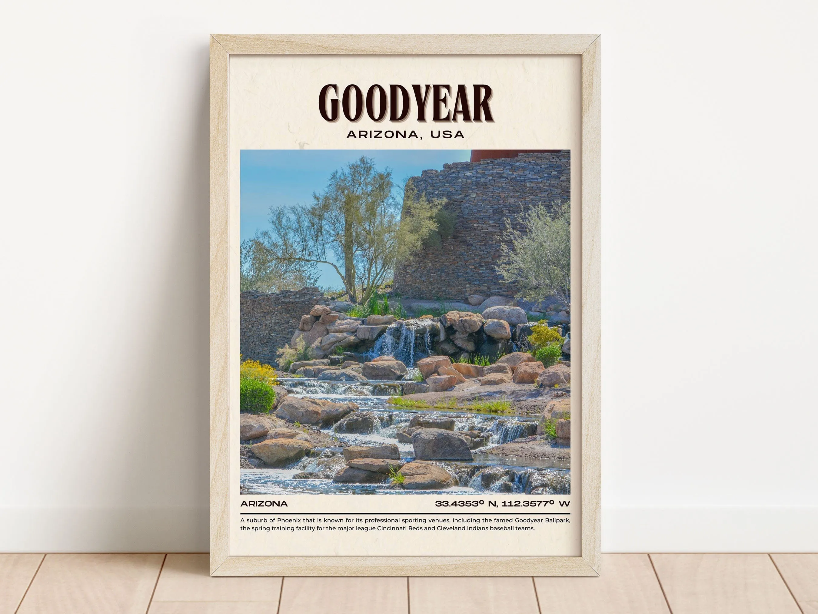 Goodyear Vintage Wall Art, Arizona, USA
