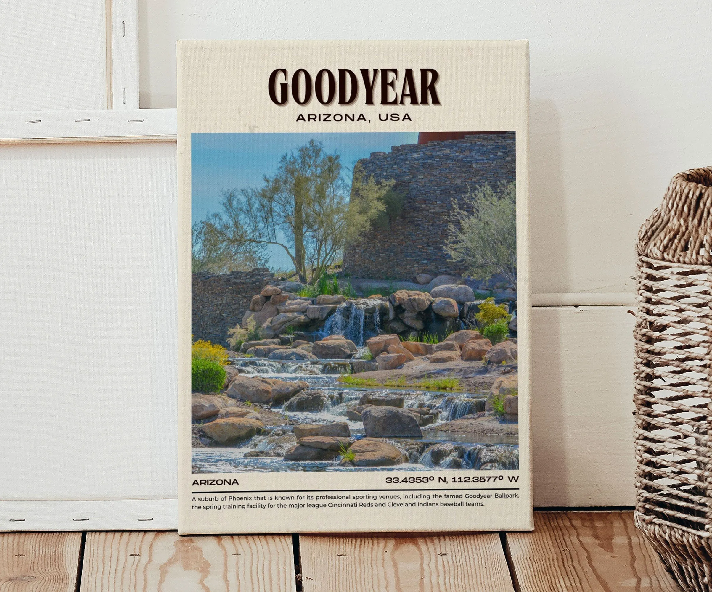 Goodyear Vintage Wall Art, Arizona, USA
