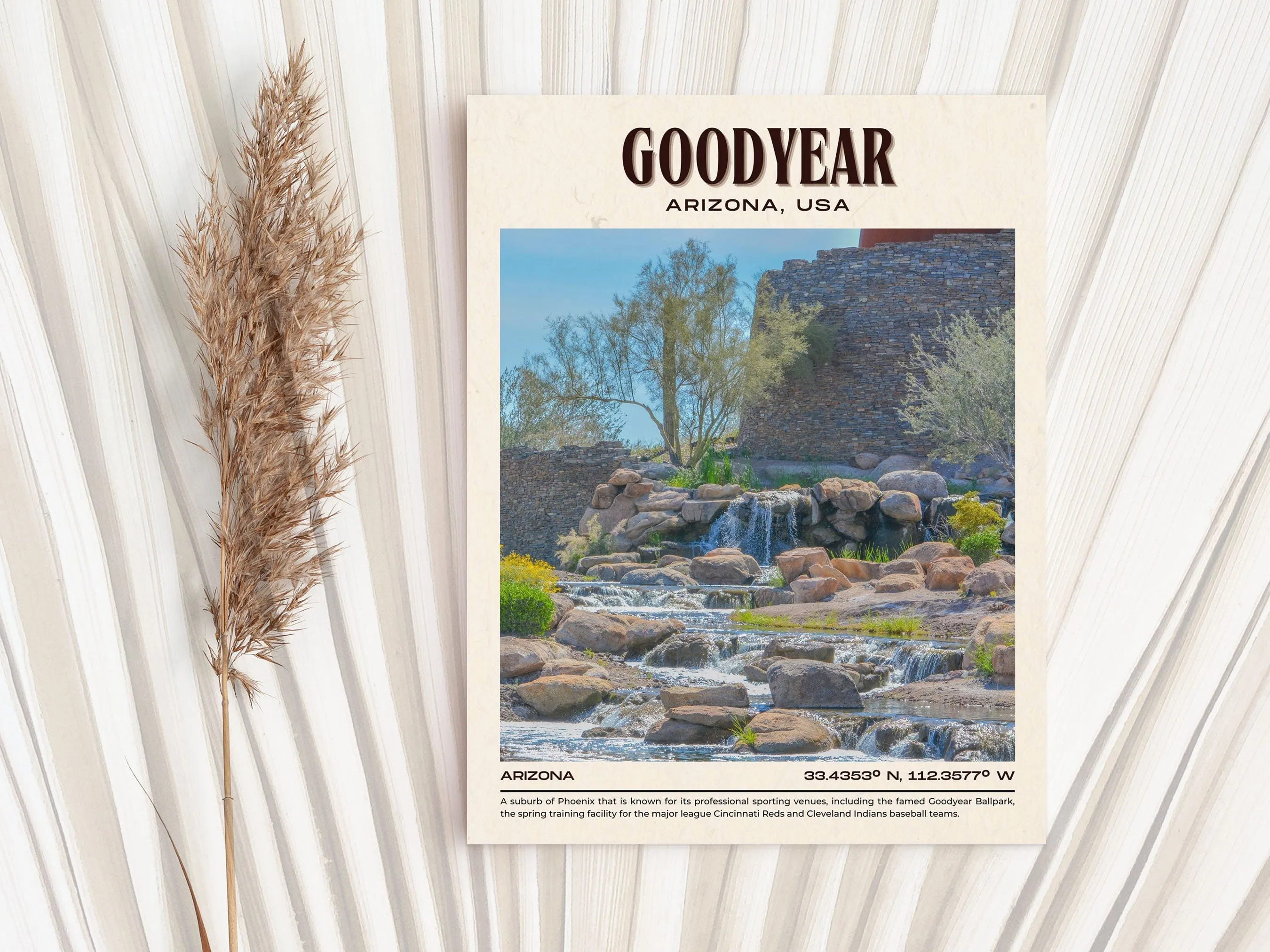 Goodyear Vintage Wall Art, Arizona, USA