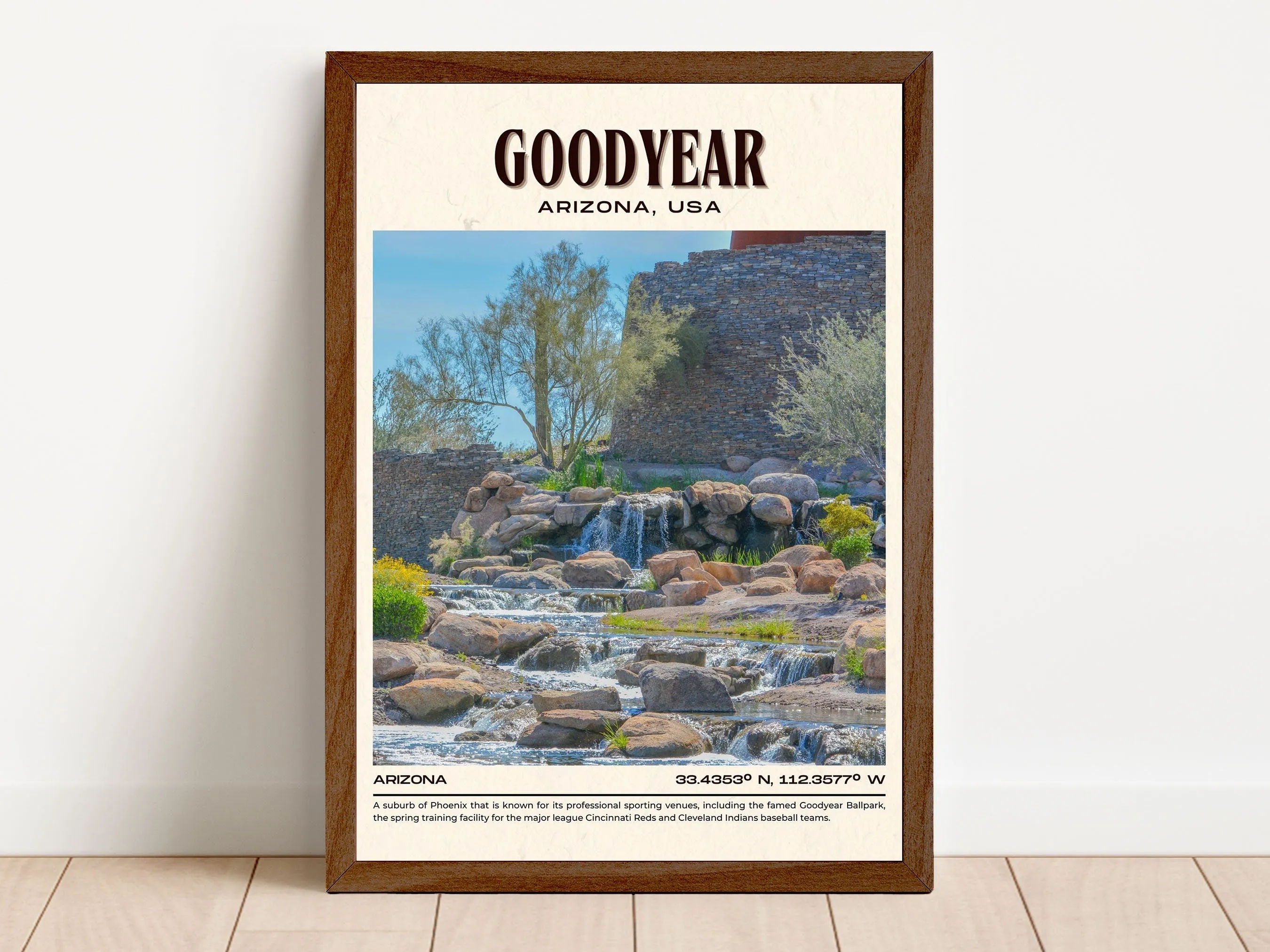 Goodyear Vintage Wall Art, Arizona, USA