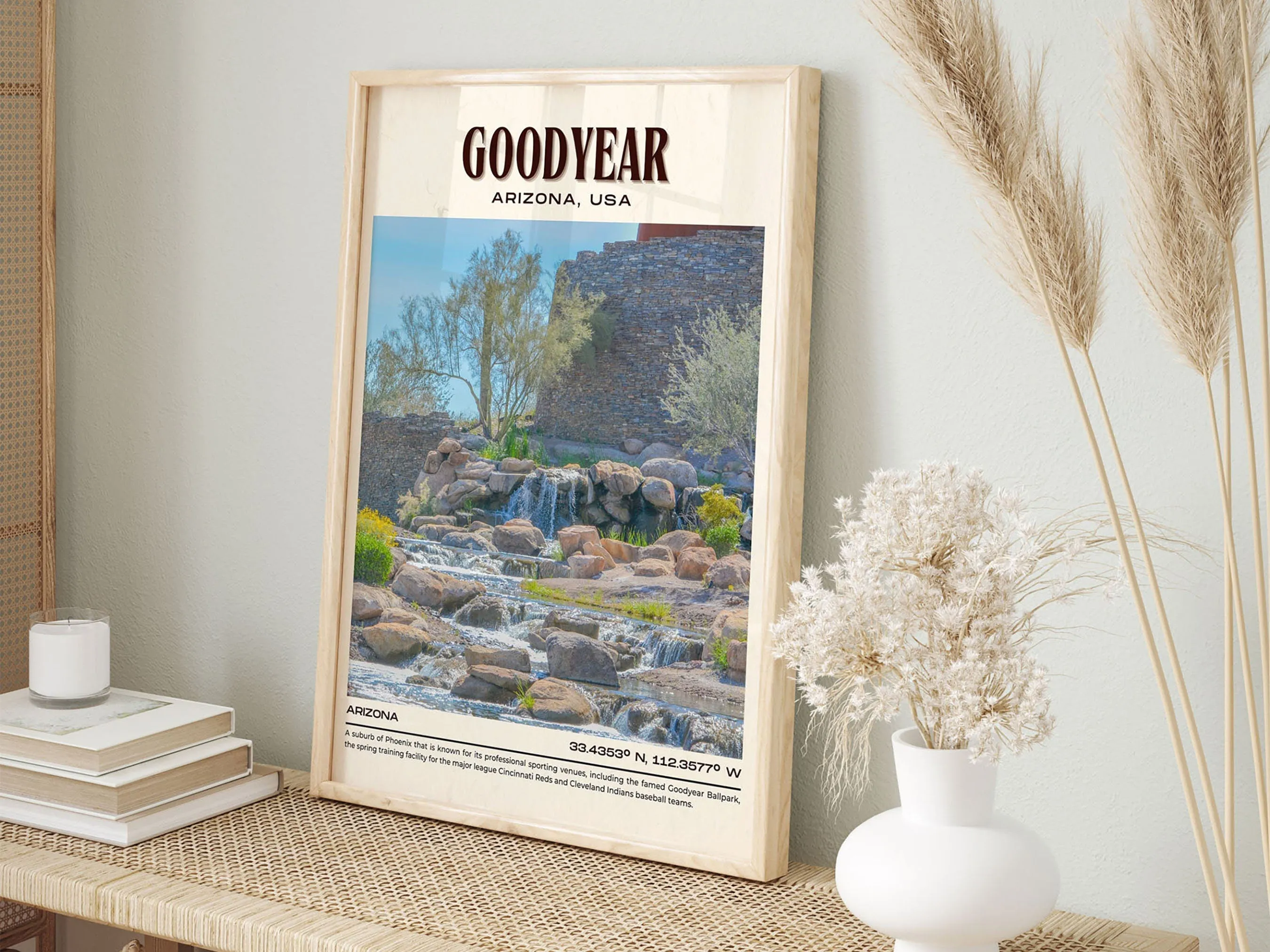 Goodyear Vintage Wall Art, Arizona, USA