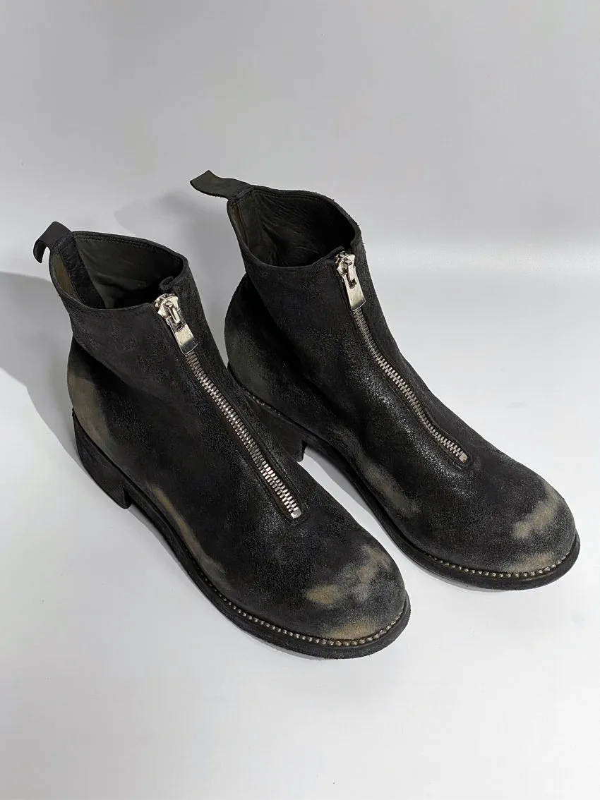 Guidi PL1 RU Coated Front Zip Boots Men