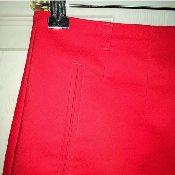 H&amp;M True Strawberry Red Pencil Skirt High Waist