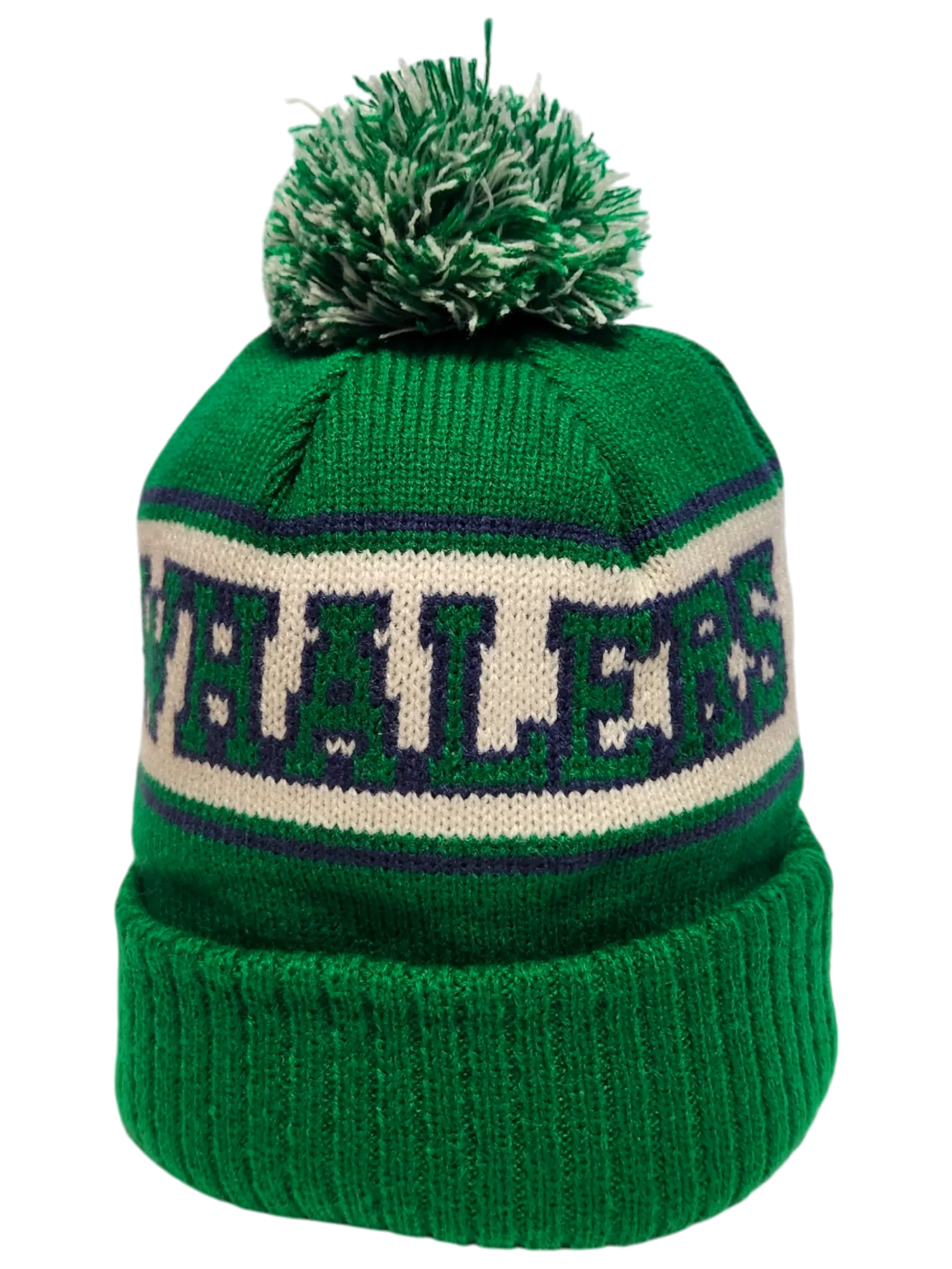 Hartford Whalers Retro Knit Fleece Lined Pom Toque