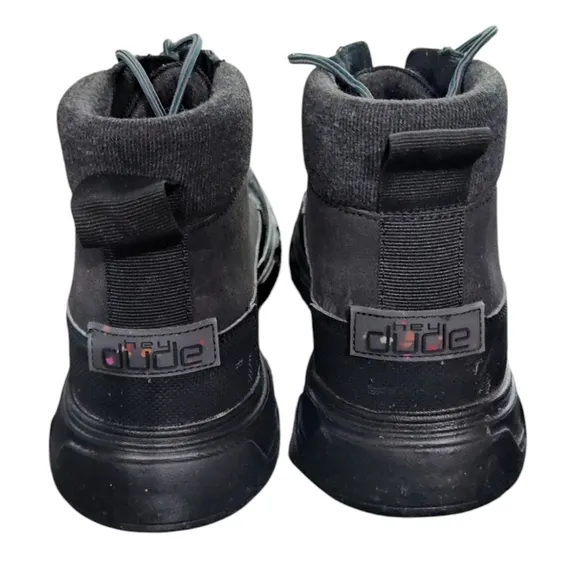 Hey Dude Men's Duke Eco Shield Black Shoe Size 9 CoolGrip Slip On Boot