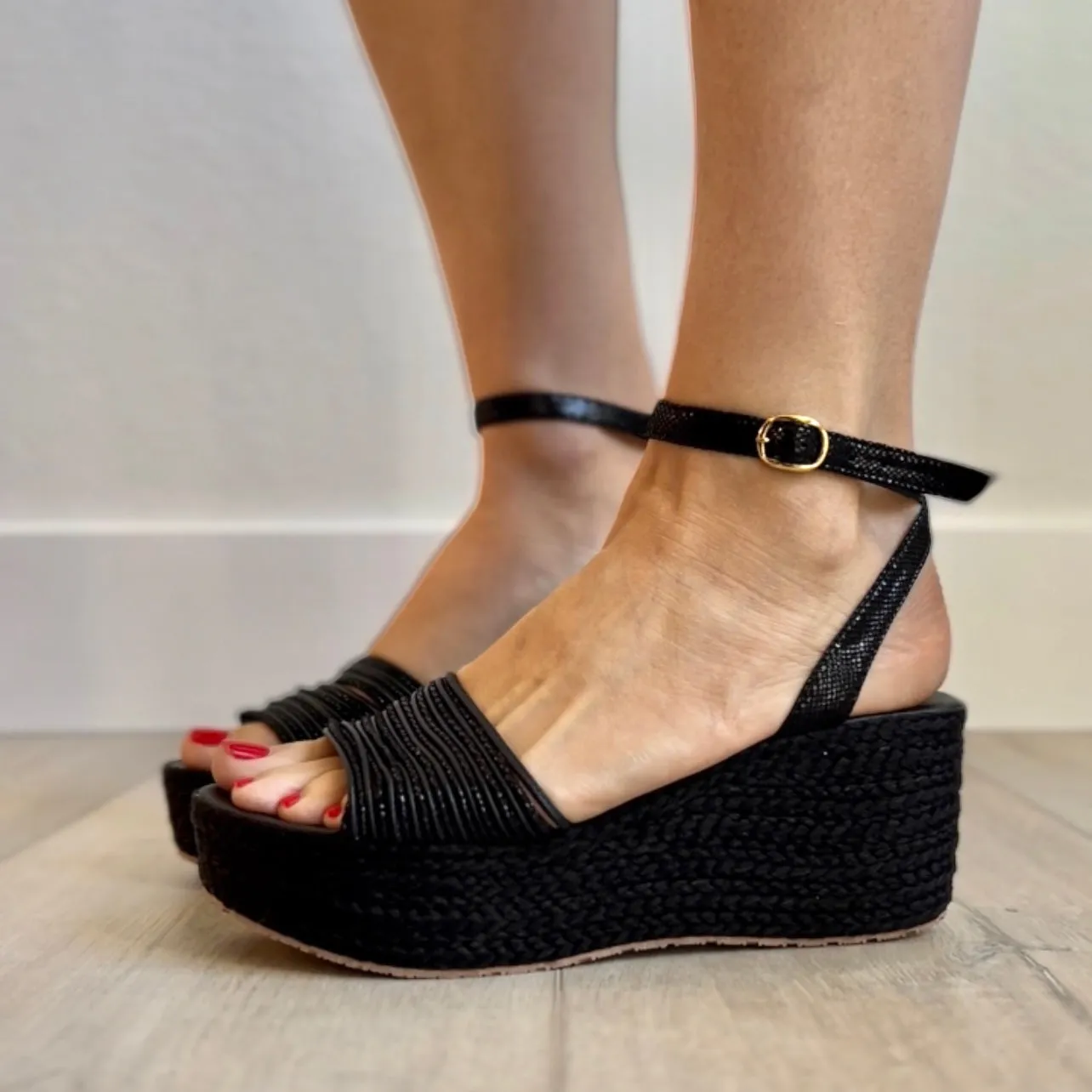 Holly Black Espadrilles - Low High