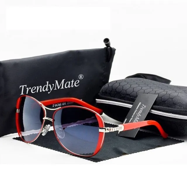 Hot 2017 Oculos High Quality Sunglasses Women Glasses Vintage with Box Sunglasses Women Brand Designer Ladies Sun Glasses M071
