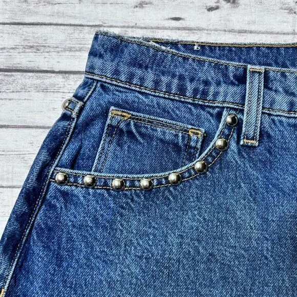 Hudson The Viper Denim Mini Skirt