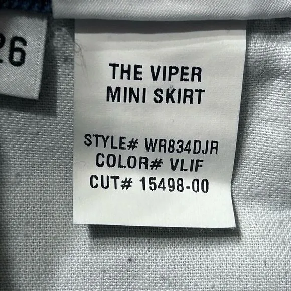 Hudson The Viper Denim Mini Skirt