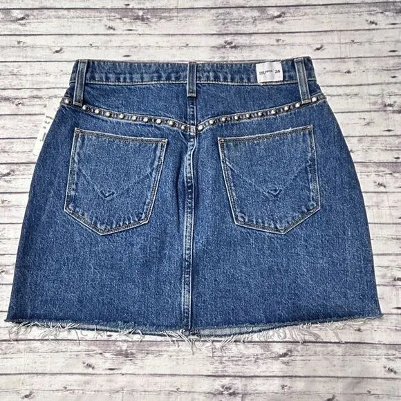 Hudson The Viper Denim Mini Skirt