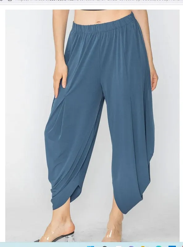 IC Collection 5562P 1PC Balloon Draped Harem Style Pant