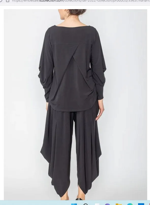 IC Collection 5562P 1PC Balloon Draped Harem Style Pant