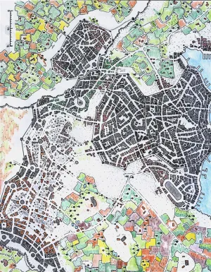 Icewell City Fantasy Map Patreon